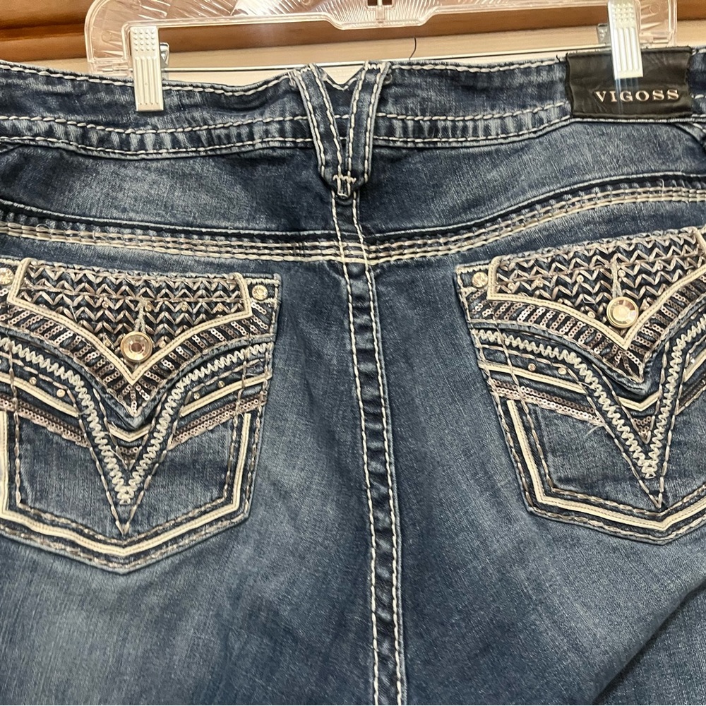 Vigoss size 24 the Dallas Capris denim
